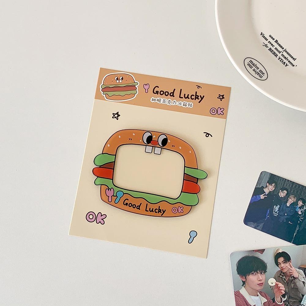 

Креативные магниты на холодильник с фоторамками, мультяшные акриловые магниты на холодильник, магнитная наклейка, украшение для дома