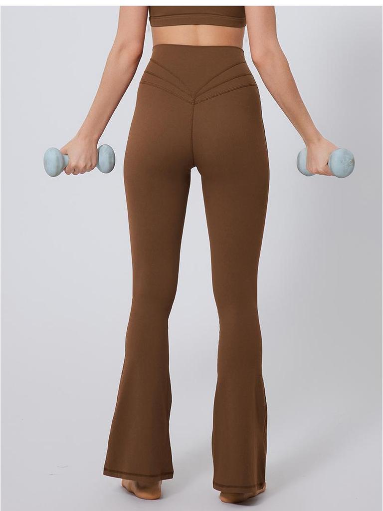 Nude Butt-Lifting High Waist Flare Yoga Pants