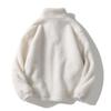 Korean Style Trendy Loose Lambswool Men's Casual Winter Jacket with Zipper