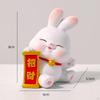 Statue Bunny Figures Decoration Sculptures for Living Room Office Lantern Festival Housewarming