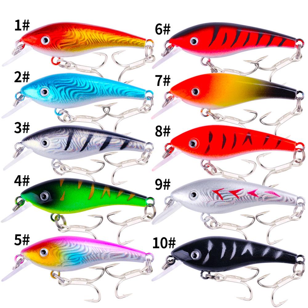 Swim Fish Fishing Lure 6.2cm 4.5g Artificial Hard Crank Bait Topwater Wobbler Japan Mini Fishing Crankbait Lure