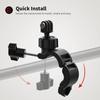 Bicycle Mount Motorcycle Mount Action Camera Handlebar Mount Bicycle Holder 360° Rotation for GoPro Hero 11/10/9/8/7/6 Insta360 DJI Osmo