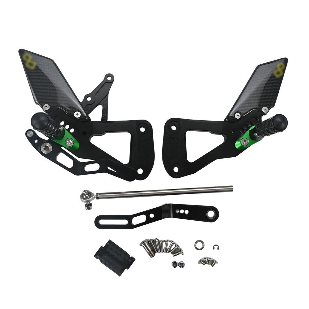Motorcycle FOOTBOARDS For SUZUKI GSXR-1000 2017-2024 Rear Sets Heighten Pedal Adjustable Rearsets FootPegs Shift Lever Brake