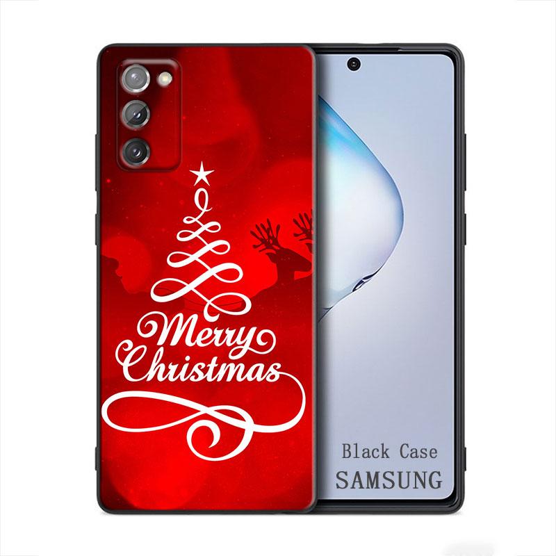 Merry Christmas Santa Claus Elk Samsung Galaxy A91 A73 A72 A71 A53 A52 A7 M62 M22 M30s M31s M33 M52 F23 F41 F42 5G 4G Phone Case