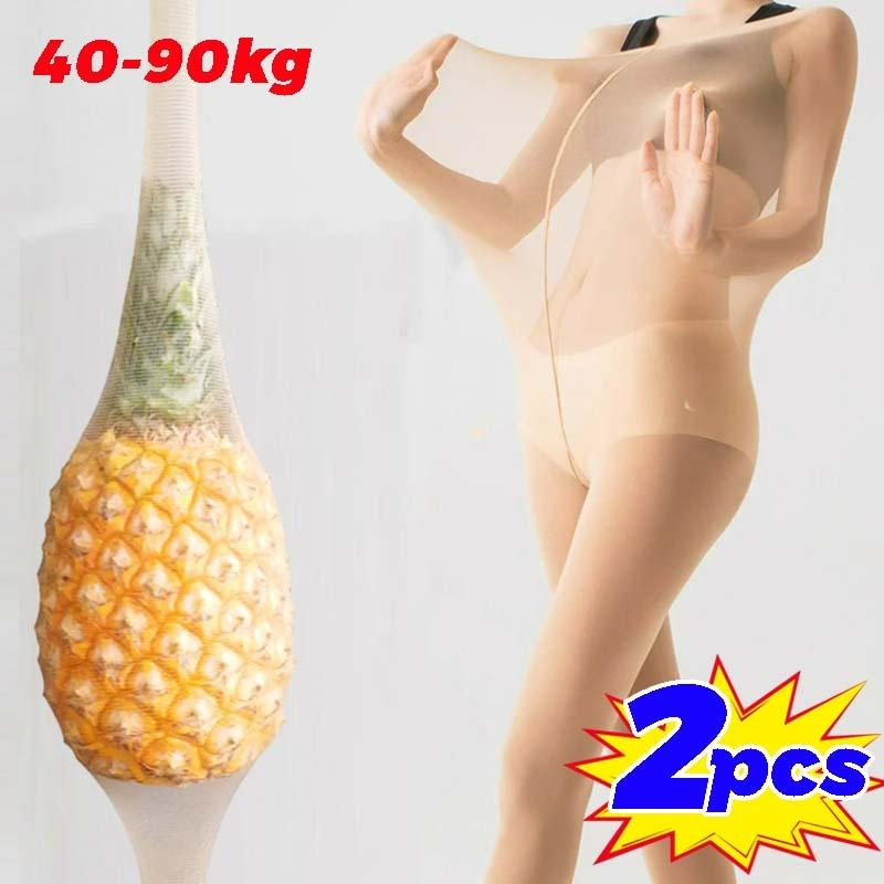 Universal Stretch Silk Stockings Large Size Women Ultra-Thin Anti-Scratch Legging Pantyhose Invisible Sexy Pineapple Long Socks