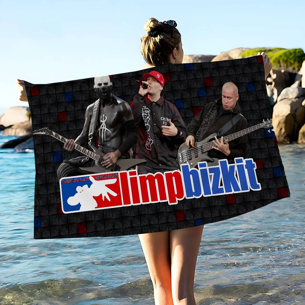 

Classic Band L-Limp B-Bizkit Anime Beach Swimming Towel Soft Absorbent Washcloth Children s Gifts for Kids Travel Camping Gym W30*H60(CM)
