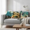 4pcs Black Cats Floral Scenic Scenes Cushion Cover Home Decor Pattern Pillow Cases for Sofa Bedroom Car