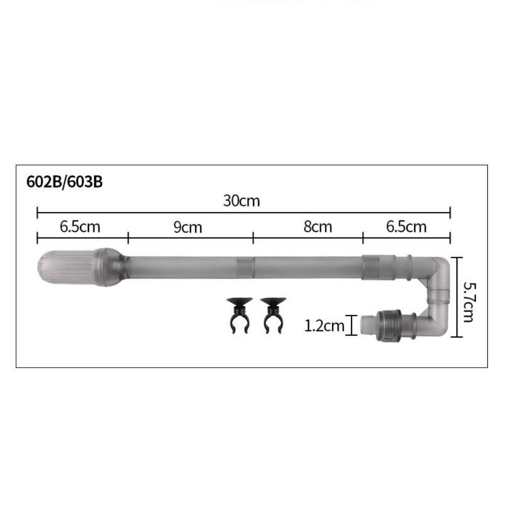 Hw-603b Aquarium Aquarium Filter Wasser Zufluss Abfluss Rohr Rohr Externe Kanister Teile Einlass Auslass Zubehör