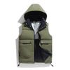 2025 Down Cotton Vest Men's Autumn and Winter Casual Vest Vest Vest Winter Warm Vest Large Size Thickened Trendy Jacket