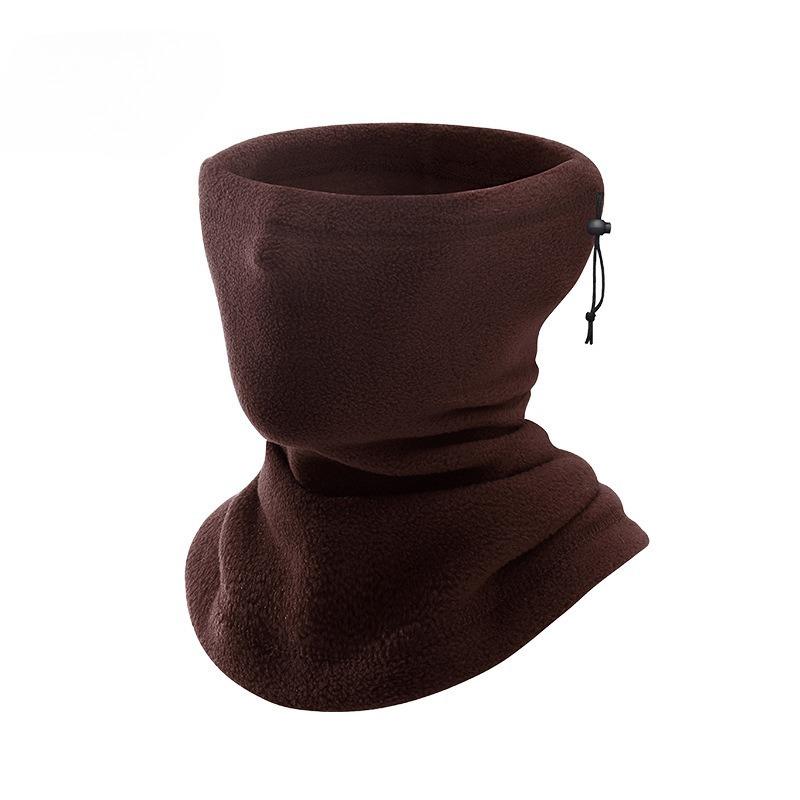 Outdoor Warm Scarf Fleece Ski Mask Fleece Riding Windproof Hat Drawstring Thickened Scarf Cover Autumn and Winter