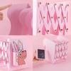 Adjustable Metal Bookends Desk Book Storage Stretch Book Holder With Pen Holder Office Supplies For Desktop Organization