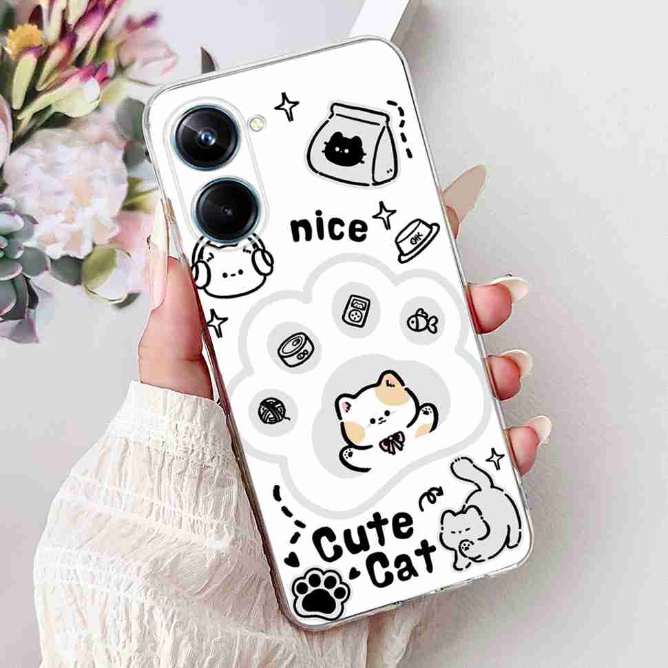 For Realme 10 Pro 5G 6.72" Case New Popular Flower Pattern Soft Silicone TPU Cover For Oppo Realme 10Pro 5G RMX3663 Bumper Shell
