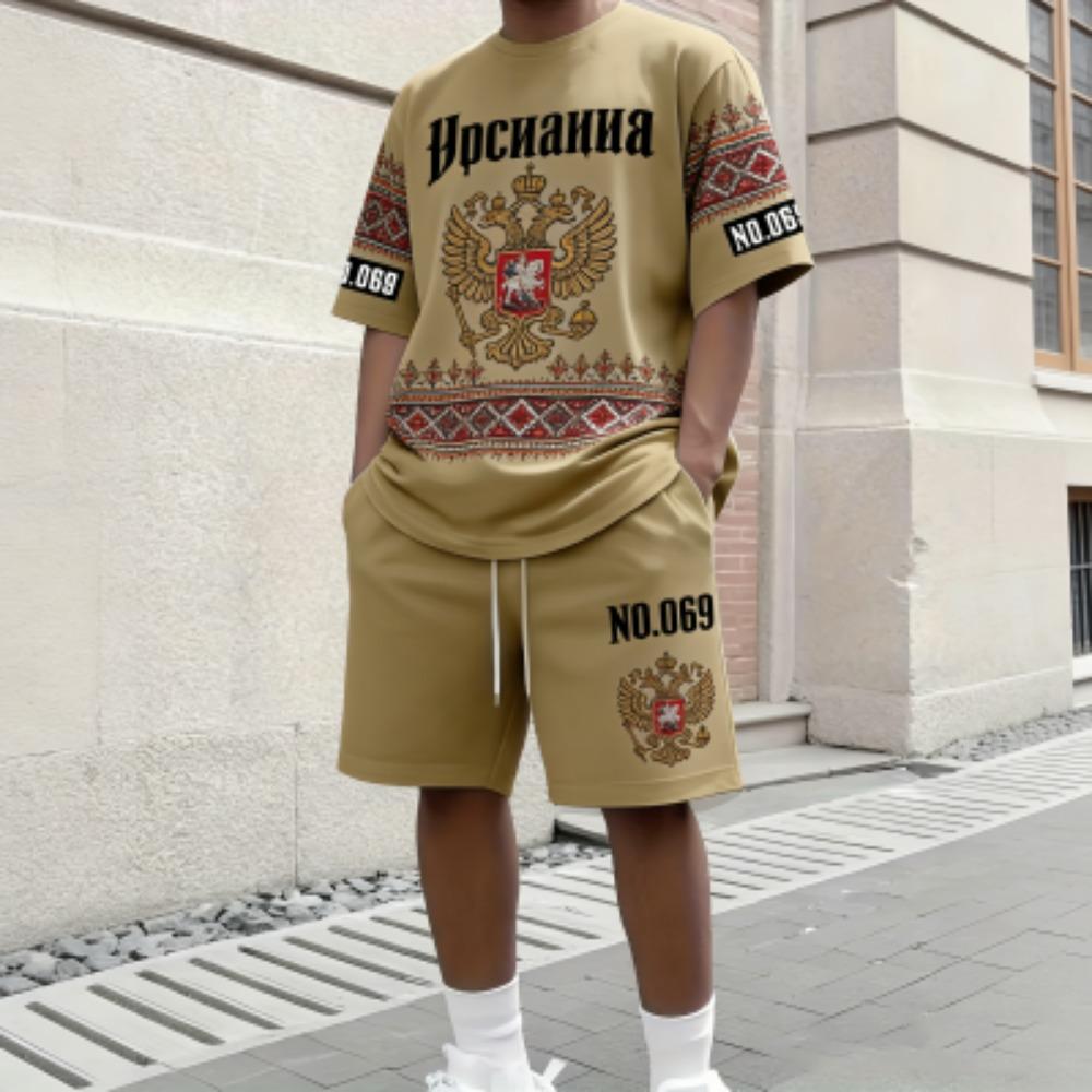 

Summer Fashion Floral 3D Printed Men s and Women s Casual Short Sleeved Shorts Set Outdoor Street Top Shorts Two-piece Set XXS
