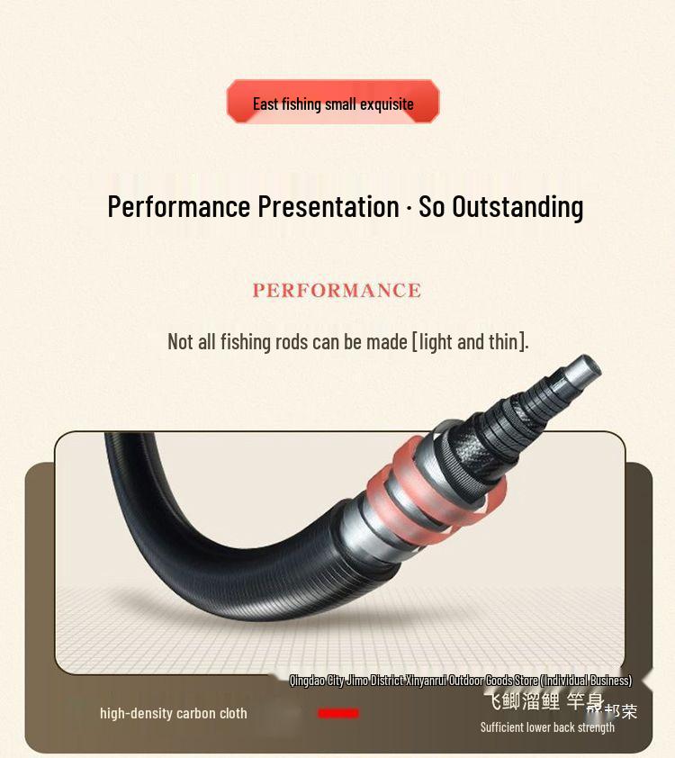 Ultra-thin Crucian Carp Fishing Rod - 46 Tone, 2.7/3.6/3.9/4.5m Hand Rod