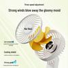 Little Bear Portable Foldable Rechargeable USB Handheld Mini Fan CN plug (adapter included)