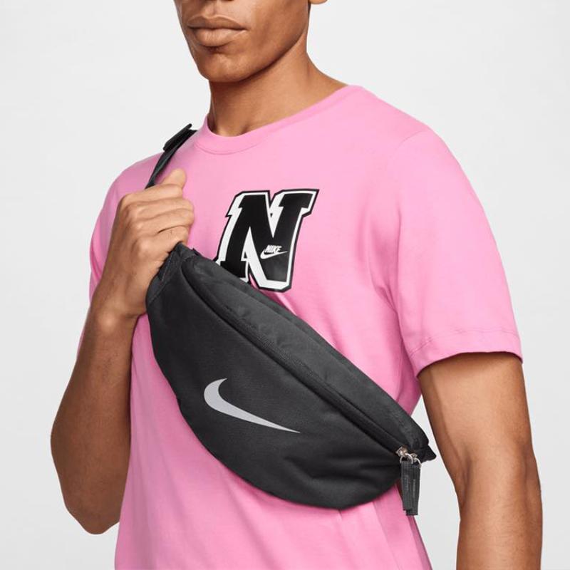 Nike Polyester Fanny Pack Regular Unisex Coal Gray Casual FZ7221-060