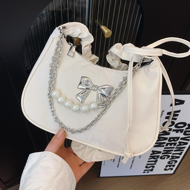 Stylish Chic Crescent Shoulder Bag 2024 Trendy Summer Pu Crossbody Bag