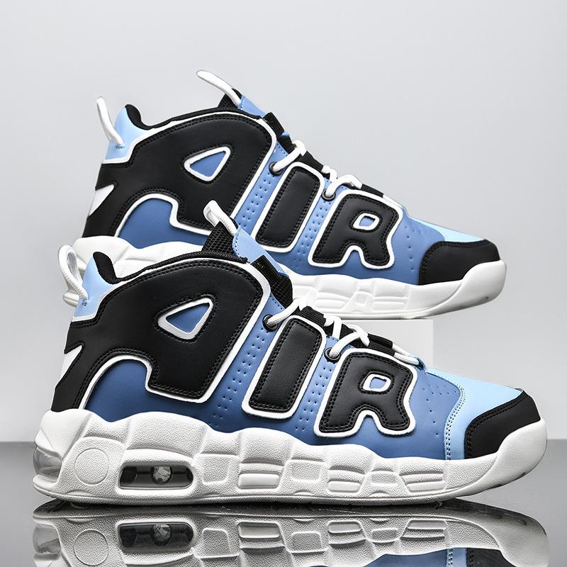 Men s Plus Size Shock-Absorbing High-Top Basketball Shoes with Air Cushion – Lightweight & Trendy. 39