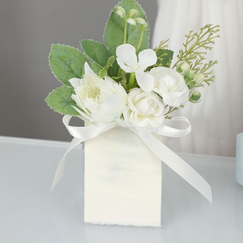 Unique Wrist Corsage Wedding Boutonniere Girl Bracelets Pin Ridesmaid Flower Elegant Boutonniere for Weddings