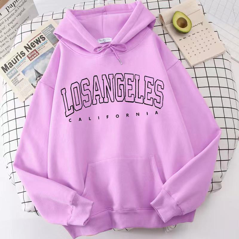 Autumn-Winter Women's Hooded Pullover Sweatshirt, European & American Style, Printed, Plus Size, Loose Fit, Thin Velvet, Trendy Ins.