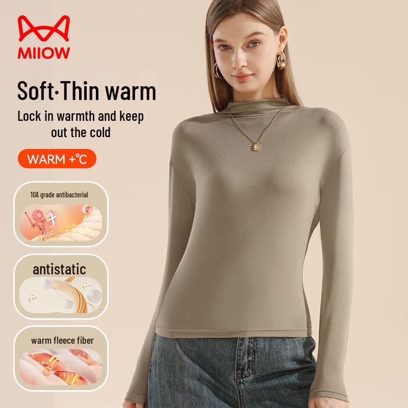 

MaoRen Women s Thermal High-Neck Base Layer L