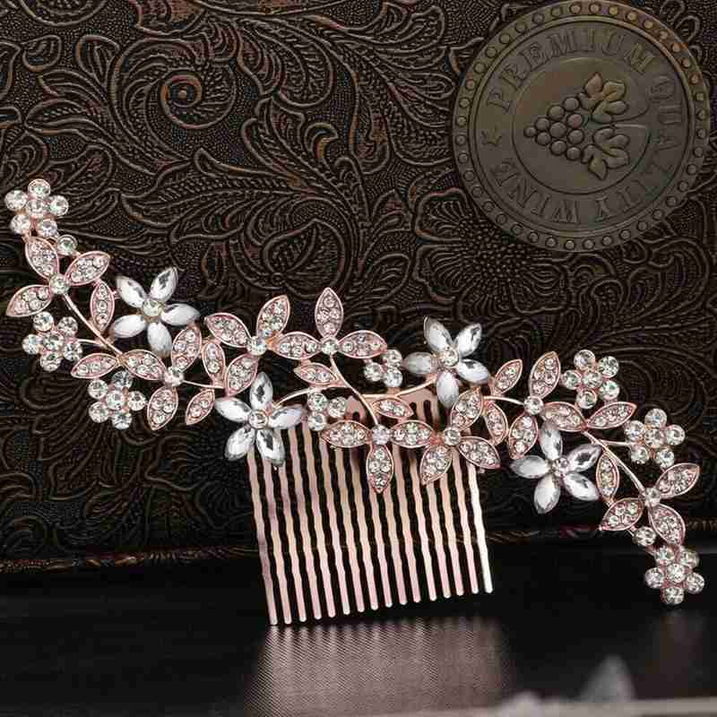 Buy Wedding Diamond Crystal Hair Comb Pins Clips Rhinestone Bridal