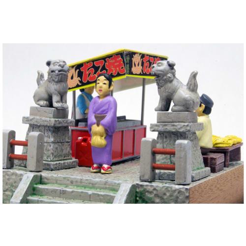 PLATZ Showa Retro World -Takaki Yamamoto- Festival Stall Takoyaki Shop Plastic Model SRS-2