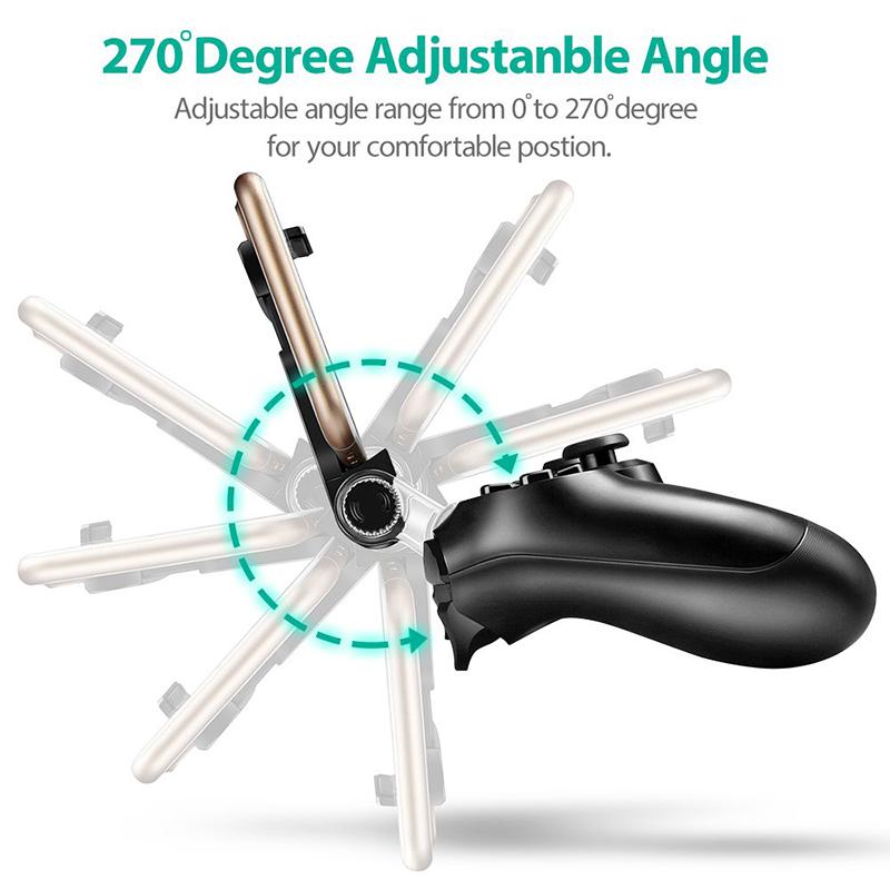 For PlayStation PS4 Game Controller Joystick Smart Mobile Phone Clip Clamp Holder PS 4 Gamepad Support 6-Inch Cell Phone Stand