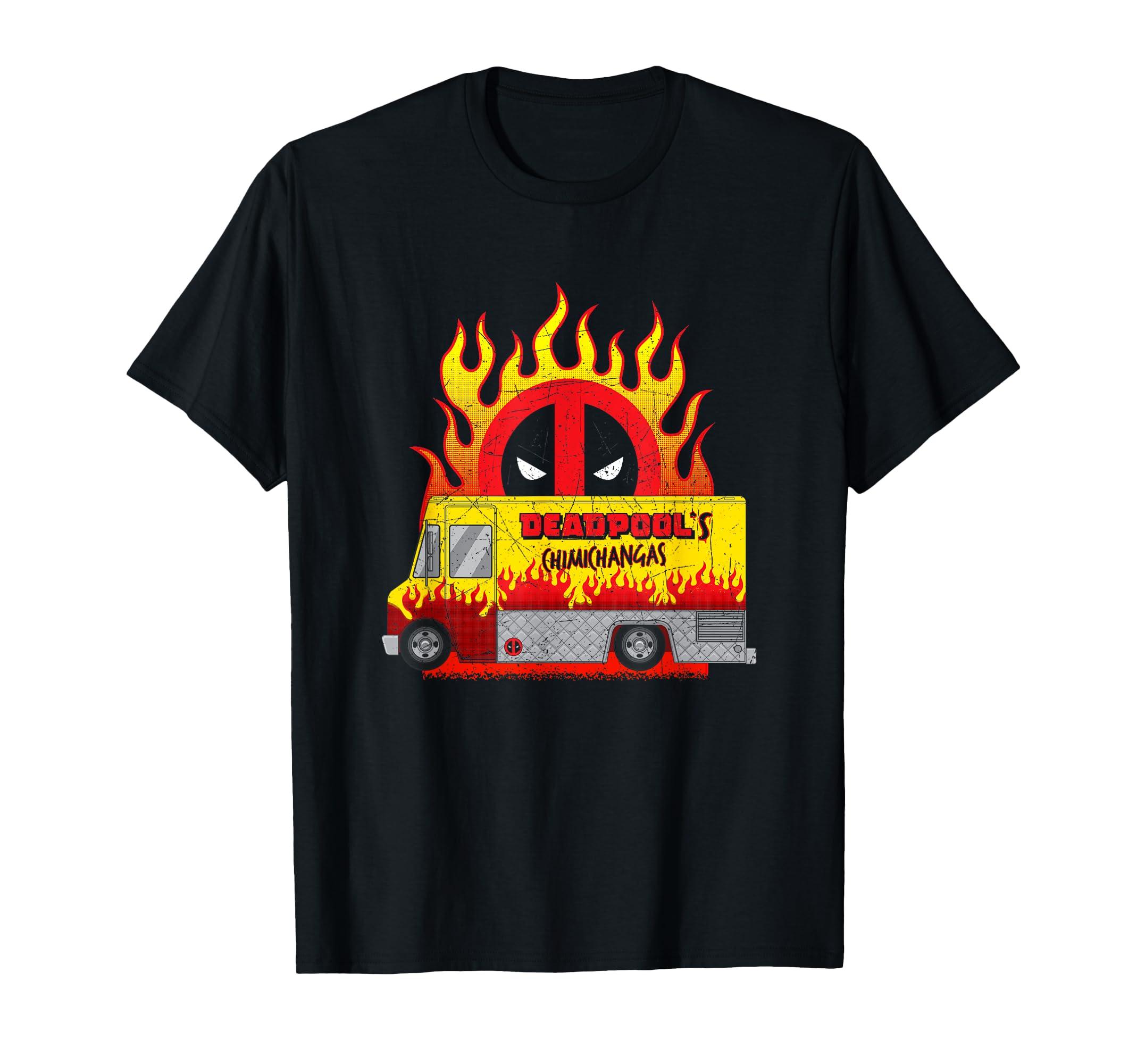 

Marvel Deadpool Chimichanga Food Truck T-Shirt