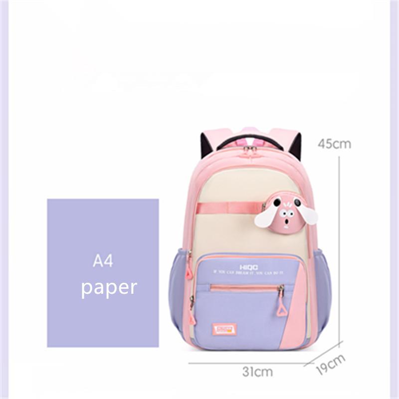 Nuovo adorabile zainetto per la scuola elementare Cane leggero protezione colonna vertebrale zainetto scolastico per bambini e bambine zaino