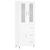VidaXL Highboard White 69.5x34x180 Cm Engineered Wood 3198449