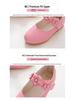 Kids' Leather Princess Shoes - Sizes 3-6: White & Black