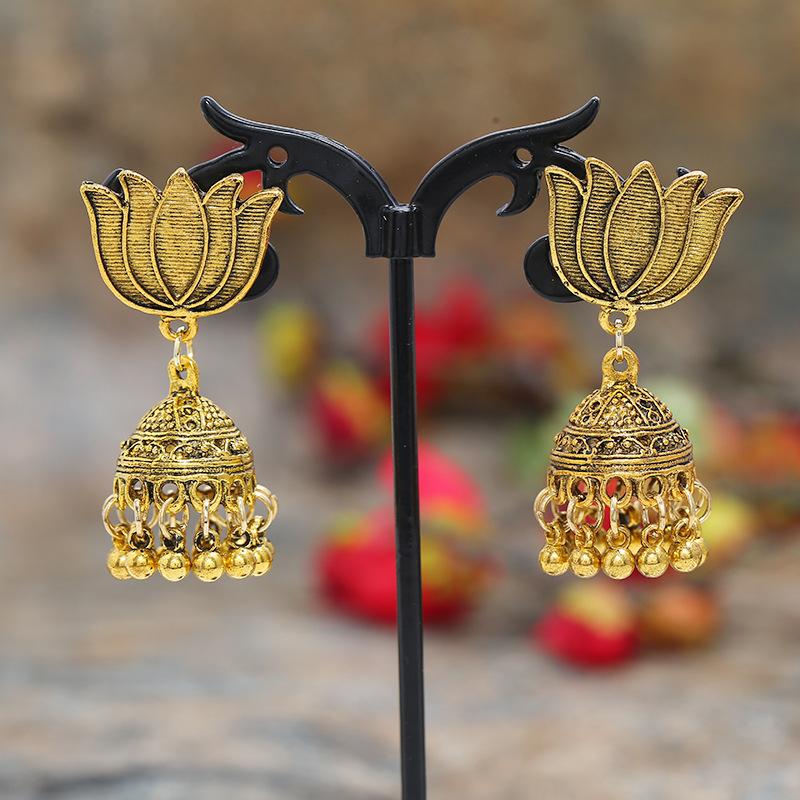 Vintage Indische Thailändische Vogel Laterne Quasten Ohrringe Temperamentvolle Weibliche Persönlichkeit Vielseitige Ohrringe Feiertags Ohrschmuck