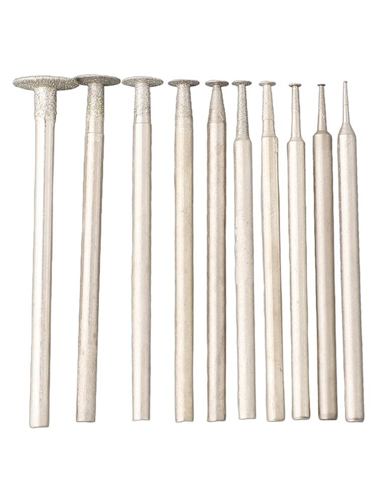 Grinding Heads Stone Jade T-style 10pcs Carborundum