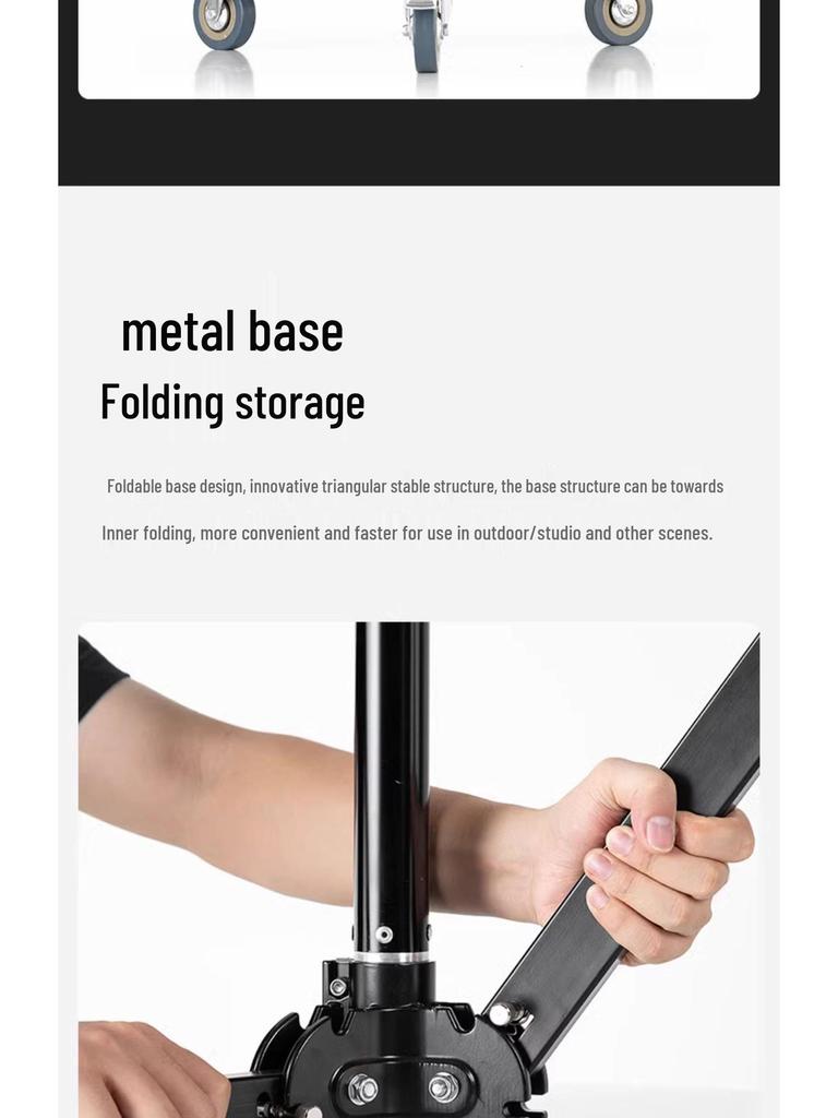 Ambitful ZhiJie Tripod Teleprompter Stand with Large Screen and Heavy Duty Floor Lamp - Models T16/T22.