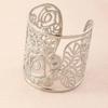 Hollow Rose Flower Bracelet, Metal Open Bracelet Bracelet Jewelry
