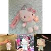Adorable 50th Anniversary Hello Kitty Plush Toy With Cuddly Bear Design For Kids