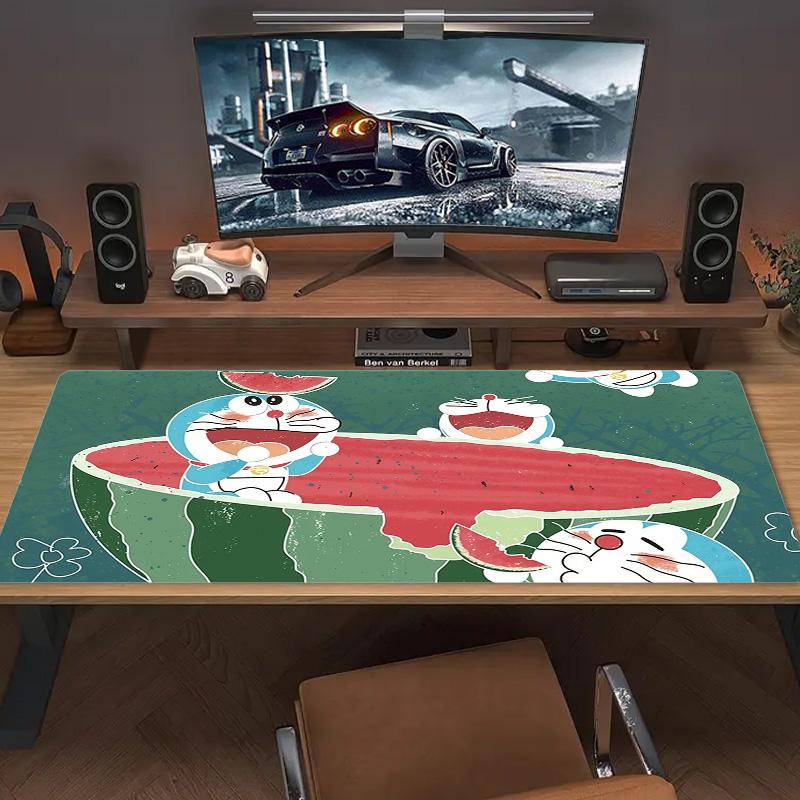 Doraemon4 Print Cushion Non-slip Laptop Tablet Big Mousepad XXL Mat Mini PC Playmat With Lock edge