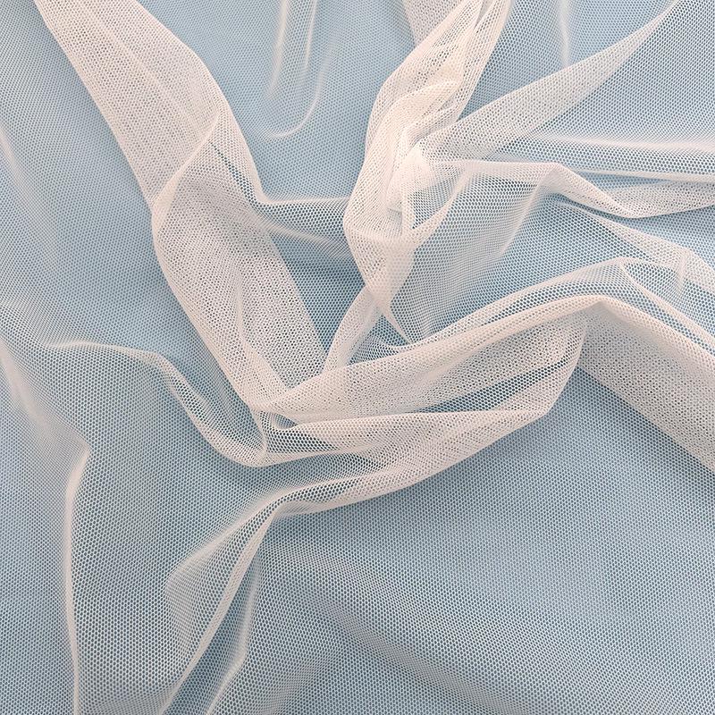 Delicate Encrypted Soft Nylon Hexagonal Tulle Mesh Fabric