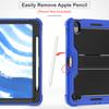 Tablet Case For iPad Air Mini A16 11th Pro Armor Stand Shockproof Case For Redmi Pad SE Xiaomi Pad 2 Pro/ 6/7 SE POCO PAD 12.1" Silicone Cover
