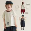 Yan Tai Jia Boys' Forest-Style Cotton Short Sleeve T-shirt