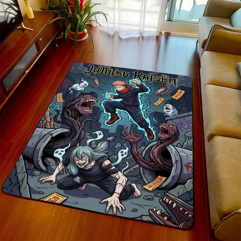 Jujutsu Kaisen Rug Carpet Floor Mat Non Slip Area Rug Soft Bedroom Living Room Home Decor Anime Style -QJY