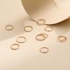 Wind Joint Ring 10-Piece Set Of Simple Wind Element Ring Twist Sequined Ring For Women