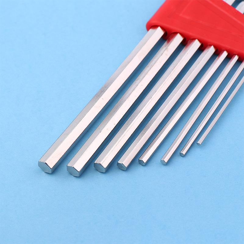 8Pcs Allen Wrench Metric Wrench Inch Wrench L Wrench Size Allen Key Short Arm Tool Set Easy To Carry In The Pocket