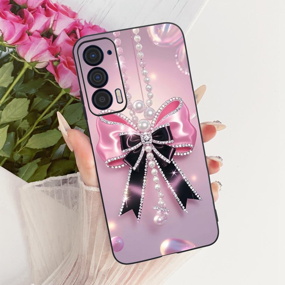For Motorola Edge 2021 Case XT2141-1 Luxury Butterfly Tree Painted Cover Soft Silicone Case For Motorola Edge 2021 Edge2021 Bags
