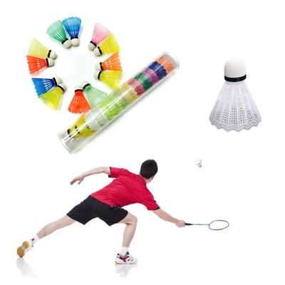12Pcs Shuttlecock EVA Head Colorful Plastic Badminton for Game Sport Entertainment Random Color Shuttlecock Shuttlecock