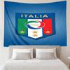 1PC Italian Football Crest Printed Tapestry Room Decoration Wall Hanging for Living Room Bedroom, dormitory, Birthday and Christmas gifts