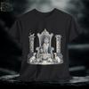 Cat Royalty Graphic Tee: King of Dogs Medieval Fantasy Shirt