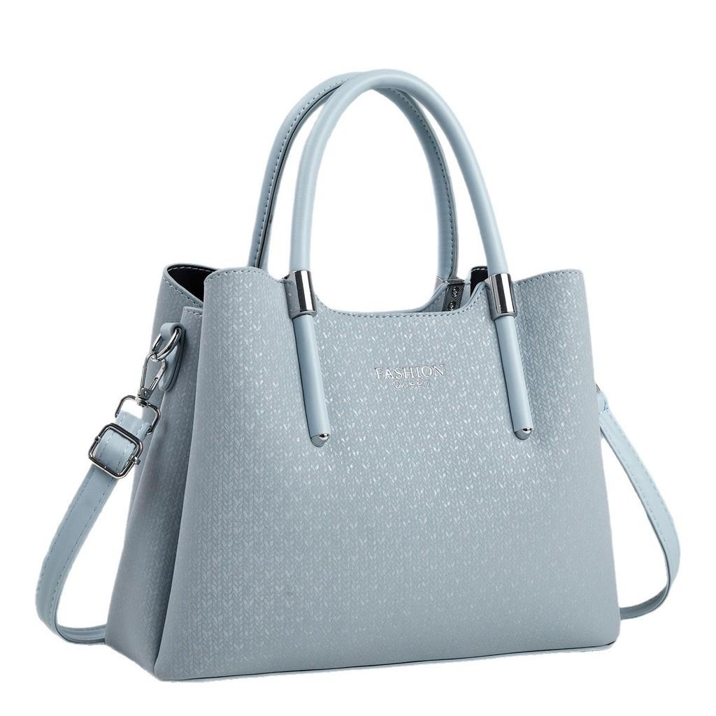 Pu Leather Large Shoulder Bag With Multiple Pockets For Office And Daily Use