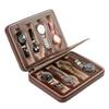 Zippered Design Watch Storage Box PU Leather,Cardboard Travel Watch Case  Travel Use